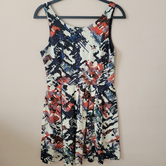 Anthropologie Maeve Capelle Multicolored Abstract Sleeveless Dress in M - Picture 2 of 11